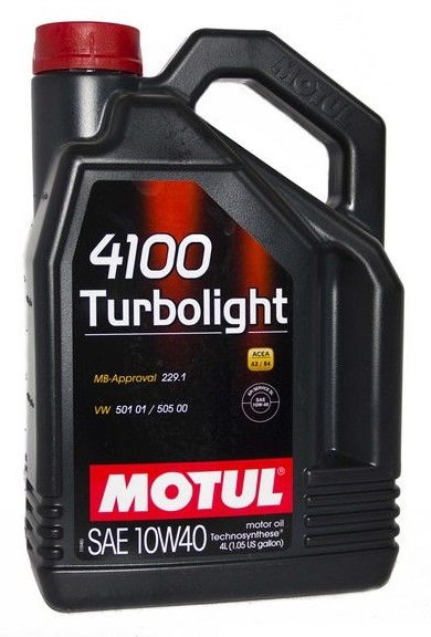 Моторное масло Motul 4100 TURBOLIGHT 10W-40 4l