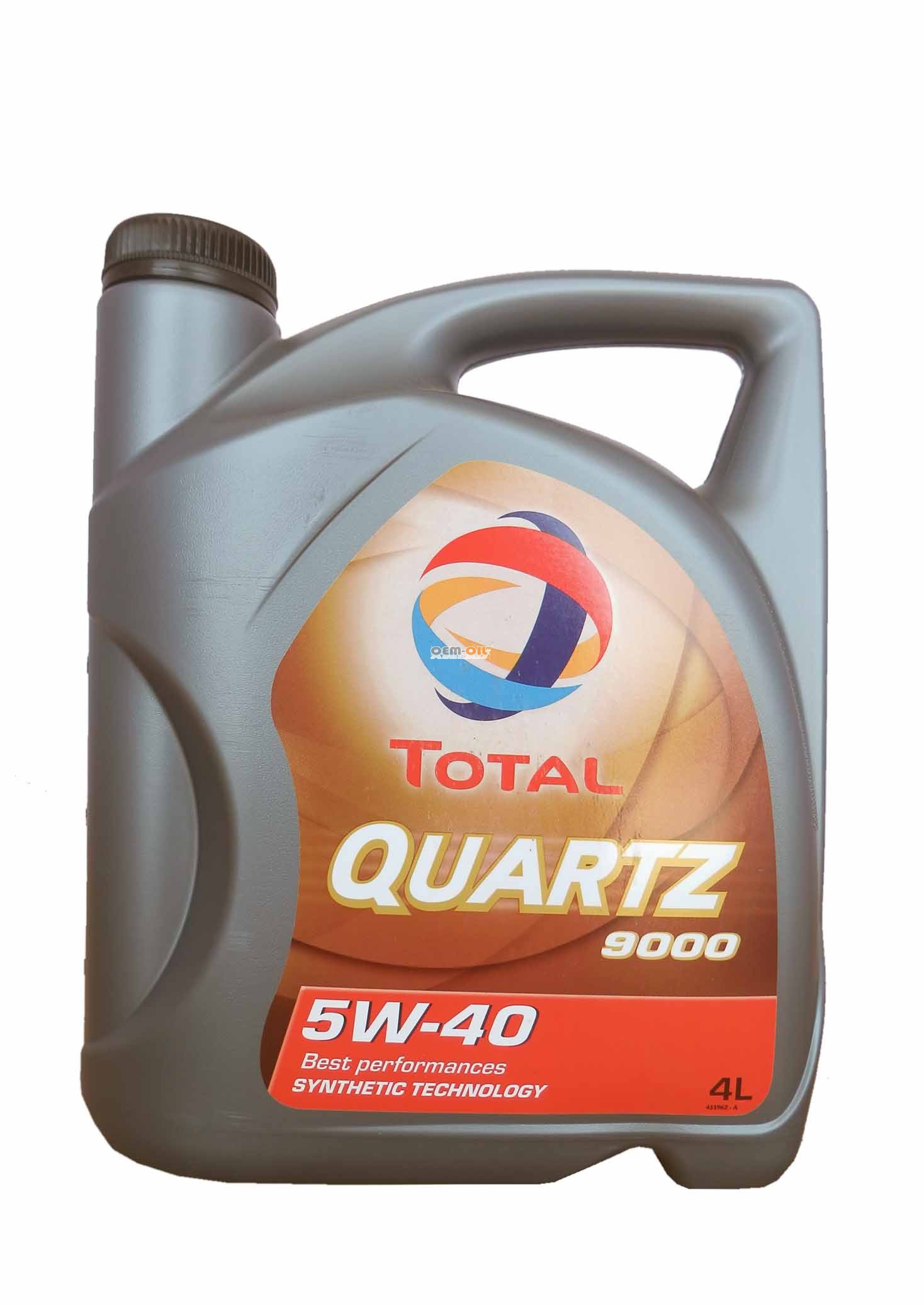 Моторное масло Total QUARTZ 9000 5W-40 4l